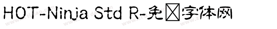 HOT-Ninja Std R字体转换
